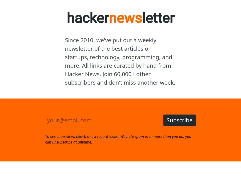 hacker-newsletter