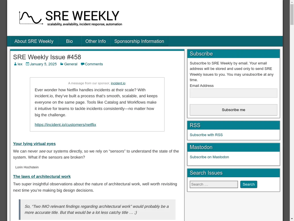 SRE Weekly